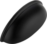10 Pack 3" Drawer Pulls Flat Black Cabinet Cup Pulls Kitchen Hardware Cabinet Handles Drawer Handles Knobs 3 inch Hole