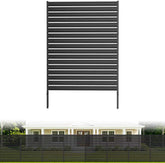 1 Panel No Dig Privacy Fence Screen, 60" H × 48" W Metal Outdoor Air Conditioner Fencing for AC Unit Cover, Hide