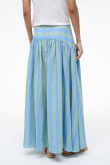 PROCIDA LINEN SKIRT | SEAPORT STRIPE