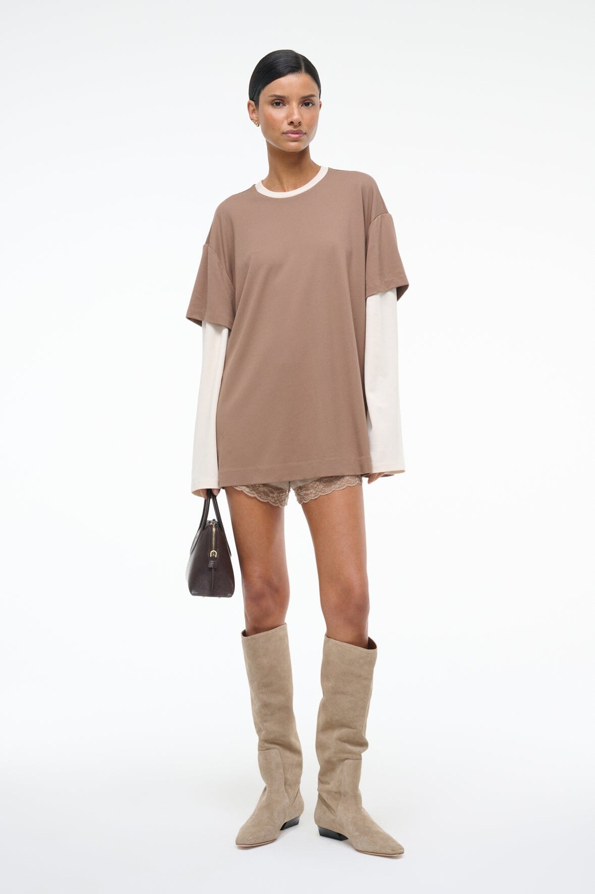 WILLIAM TEE | TAUPE ECRU