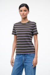 WEEKEND CREW TEE | PINE STRIPE