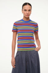 WEEKEND CREW TEE | SPECTRUM STRIPE
